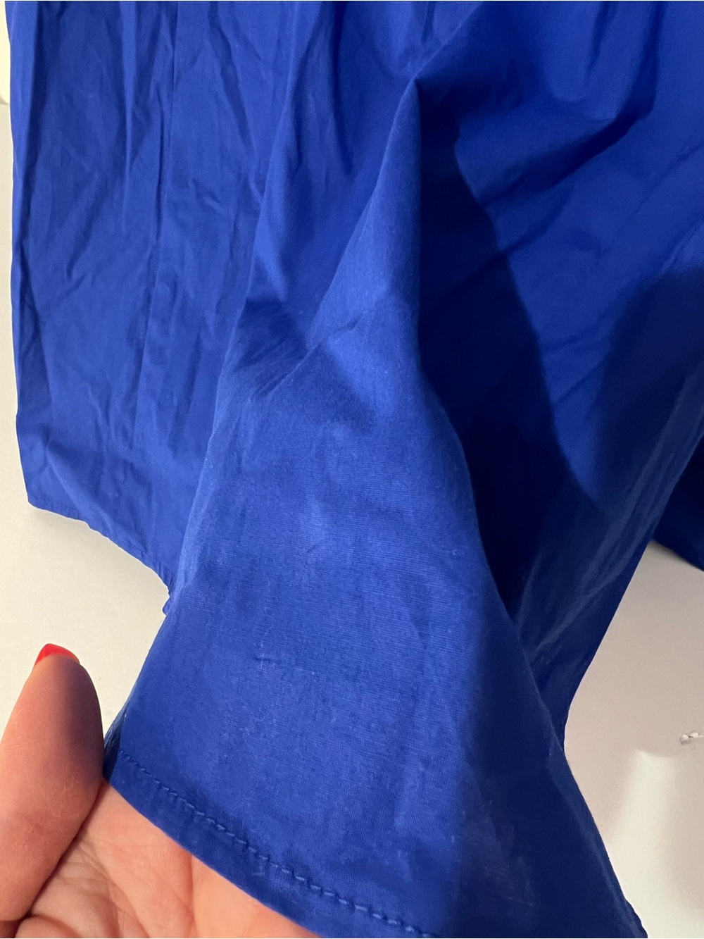 ZARA blue poplin midi dress with adjustable straps, fit & flare.  L NWT - Picture 14 of 14
